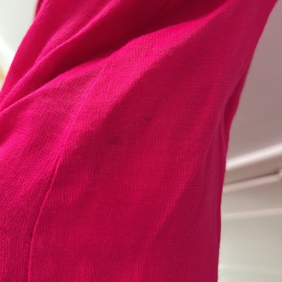 Anthropologie MAEVE hot pink strapless jumpsuit - Picture 7 of 7
